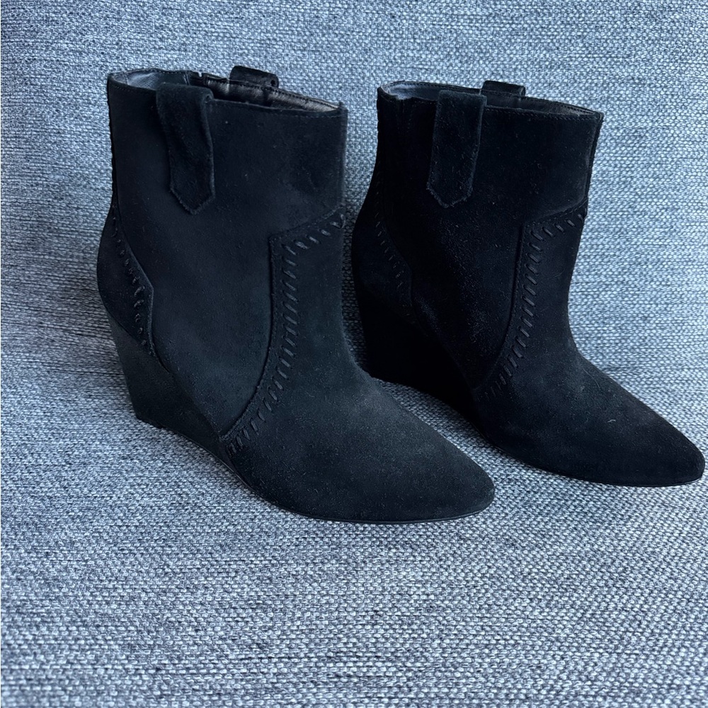 Rebecca Minkoff Black Suede Ankle Booties NWOT